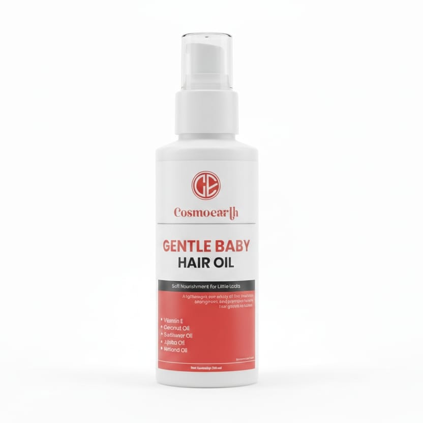 Cosmoearth Gentle Baby Hair Oil – Lightweight Non-Sticky Formula - 100ml