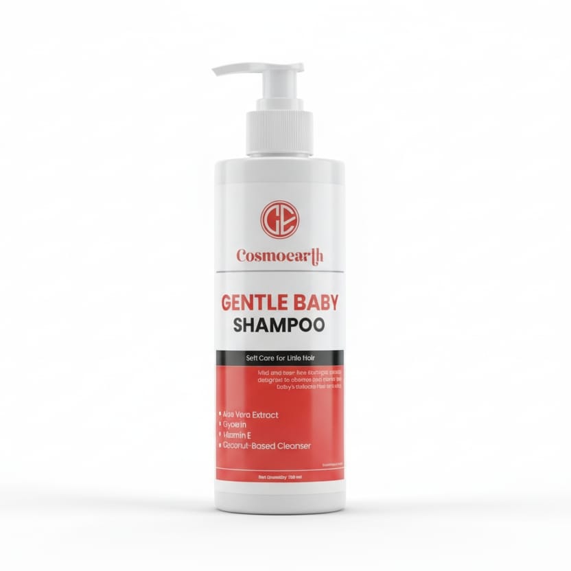 Cosmoearth Gentle Baby Shampoo with Aloe Vera, Glycerin & Vitamin E - 100ml