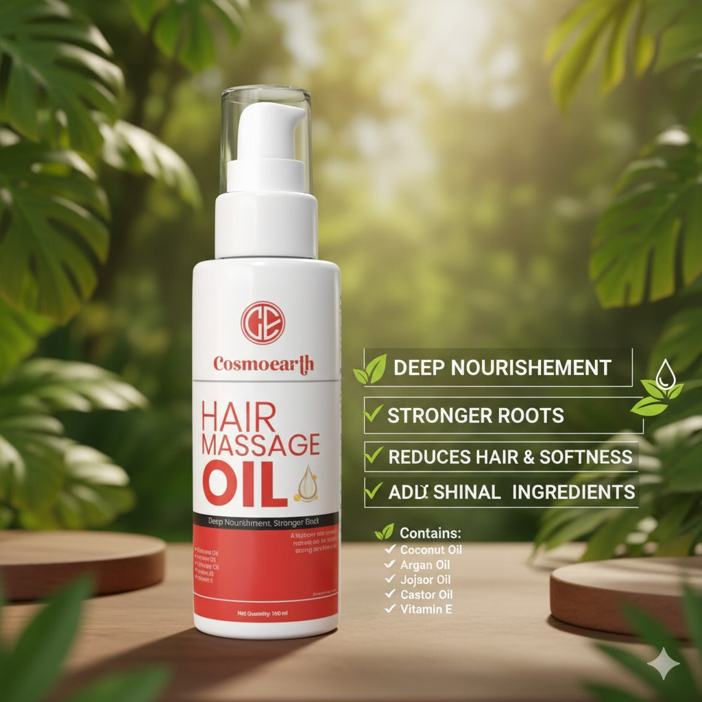 Cosmoearth Hair Massage Oil – Deep Nourishment for Stronger Roots - 100ml