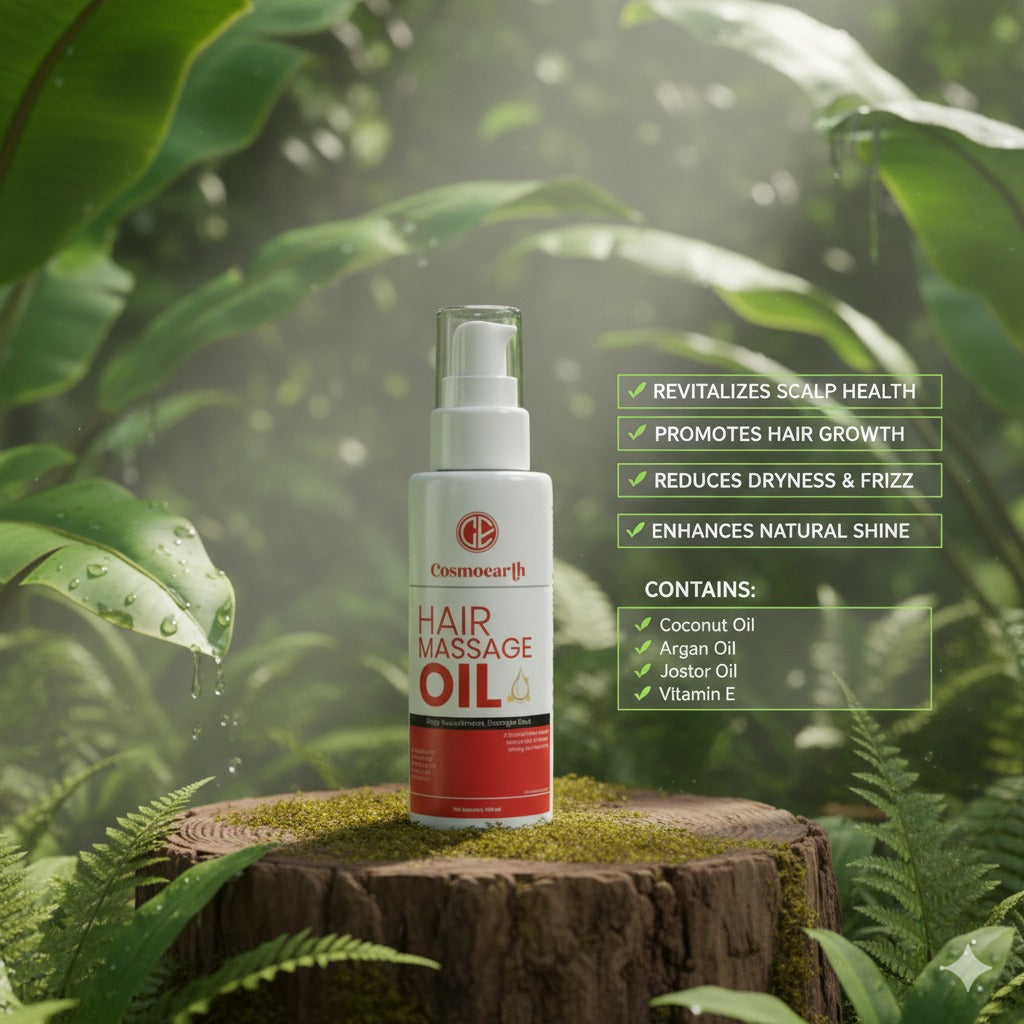 Cosmoearth Hair Massage Oil – Deep Nourishment for Stronger Roots - 100ml
