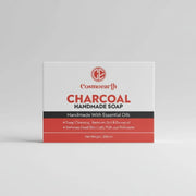 Cosmoearth Charcoal Handmade Soap - Detoxifying & Skin Softening -100gm