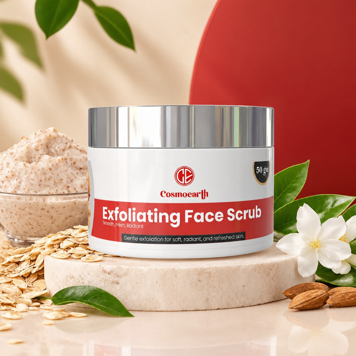 Cosmoearth Exfoliating Face Scrub – Smooth & Radiant Skin – 50 gm